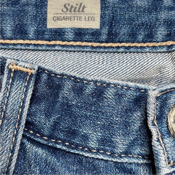 AG Jeans Stilt Cigarette Skinny Denim Jeans distressed Size 28 R - Picture 6 of 13